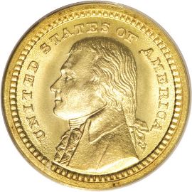Louisiana Purchase Jefferson Gold Dollar