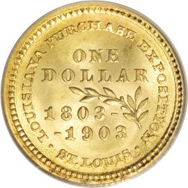 Louisiana Purchase Jefferson Gold Dollar
