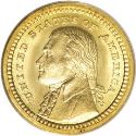 1903 Louisiana Purchase Jefferson Gold Dollar Obv