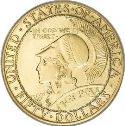 1915 Panama Pacific Fifty Dollar Gold Round Obv