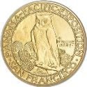 1915 Panama Pacific Fifty Dollar Gold Round Rev
