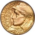 1915 Panama Pacific Gold Dollar Obv
