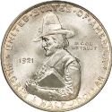 1921 Pilgrim Tercentenary Half Dollar Obv