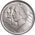 1936 Arkansas Centennial Half Dollar Obv