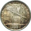 1936 Bay Bridge Half Dollar Rev