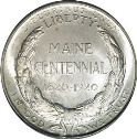 1920 Maine Centennial Half Dollar Rev