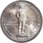 1925 Lexington Concord Sesquicentennial Half Obv