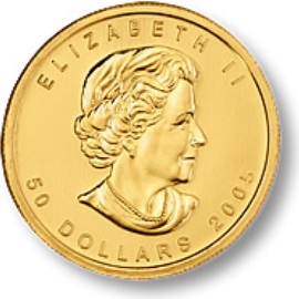 2005 Gold Maple Leaf Obv